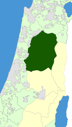 Israel Map - Shomron Regional Council Zoomin.svg