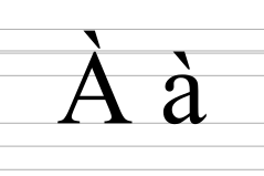 Latin letter A with grave.svg