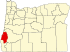 Map of Oregon highlighting Coos County.svg