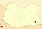 Расположение муниципалитета на карте провинции