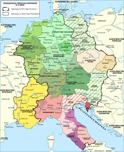 Holy Roman Empire 1000 map-ru.svg