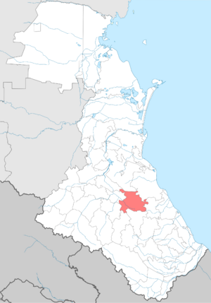 Левашинский район на карте