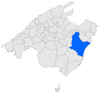 Localització de Manacor respecte de Mallorca.svg