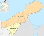 Mapa de La Guajira (subregiones).svg