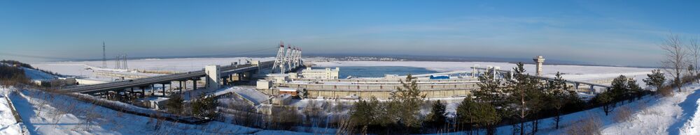 Панорама Чебоксарской ГЭС
