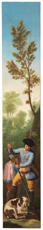 Cazador cargando su escopeta (restaurado) Francisco Goya.jpg
