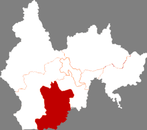 Хэлун на карте