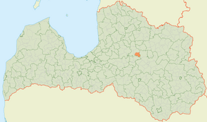 Инешская волость на карте