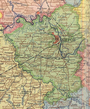 Кировский район на карте