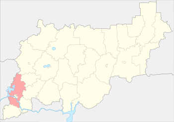 Костромской район на карте