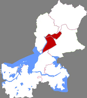 Цинцзянпу на карте