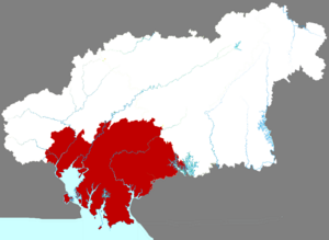 Циньнань на карте