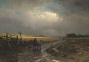 Feodor Vasilyev- After a Rain, Country Road - detail.JPG