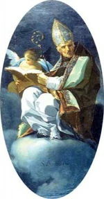 Goya - San Ambrosio, Ca. 1772, Iglesia parroquial de San Juan Bautista.jpg