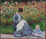 Monet - Camille Monet and a Child in the Artist's Garden in Argenteuil, 1875.jpg