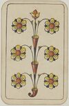 Swiss card deck - 1850 - 6 of Flowers.jpg