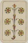 Swiss card deck - 1850 - 6 of Flowers.jpg
