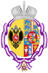Coat of Arms of Empress Maria Feodorovna of Russia (Order of Queen Maria Luisa).svg