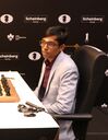 Fabiano Caruana - R Praggnanandhaa, Candidates Tournament 2024 02 (cropped).jpg