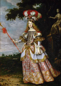 Jan Thomas - Infanta Margaret Theresa, Empress, in theater dress.jpg