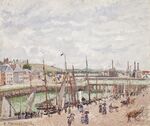 Pissarro - The Duquesne and Berrigny Bassins at Dieppe, Overcast Weather, 1902.jpg