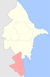 Ленкоранский уезд на карте