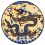 Left-facing dragon pattern on Wanli Emperor's imperial robe.svg
