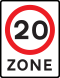 20 mph zone