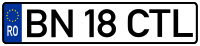 Romanian license plate.svg