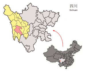 Литанг на карте