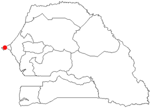 Дакар на карте