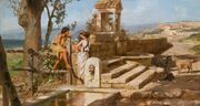 Conversation by the spring, by Henryk Siemiradzki.jpg