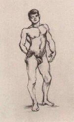 Van gogh Standing Male Nude Seen from the Front vgm f1364-2 jh1008.jpg