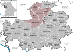 Административное сообщество Шайнфельд на карте