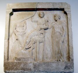 0476 - Archaeological Museum, Athens - Votive relief - Photo by Giovanni Dall'Orto, Nov 10 2009.jpg