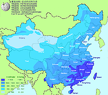Average annual precipitation in China(English).png