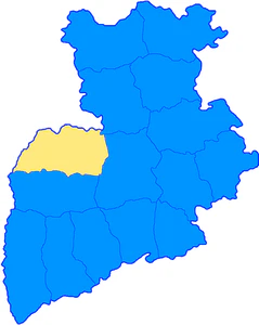 Городнянский уезд на карте