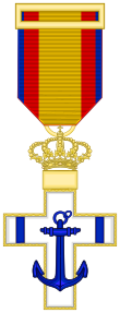 Cross of the Naval Merit (Spain) - Blue Decoration.svg