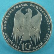 Реверс монеты 150 летие со дня рождения Роберта Коха