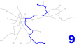 Krakow tram line 9.svg