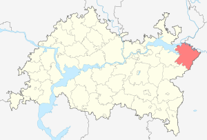 Актанышский район на карте