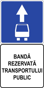 Indicator Bandă rezervată vehiculelor de rută 2.png
