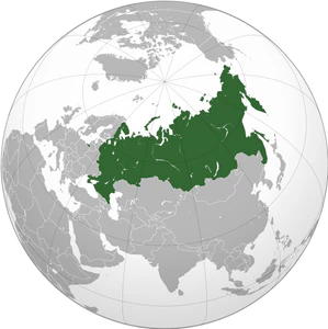 Россия на схеме мира