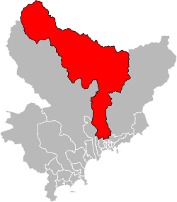Туррет-Леванс на карте