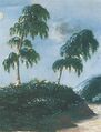 Тарханы. Пейзаж с двумя берёзами. (Конец 1820-х гг. Акварель, Библиотека им. Салтыкова-Щедрина, Санкт-Петербург)