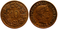 Switzerland 10 cts 1918.png