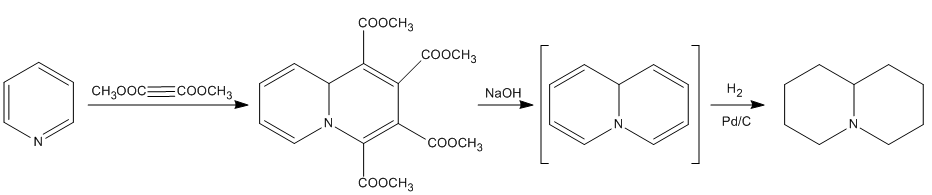 Реакции хинолизидина - синтез из пиридина.png