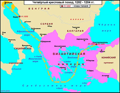 Четвёртый крестовый поход 1202 - 1204 гг.