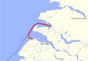 Фодькина на советской генштабовской карте