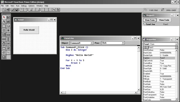 Visual Basic — история создания, описание, разработчики, дата выхода